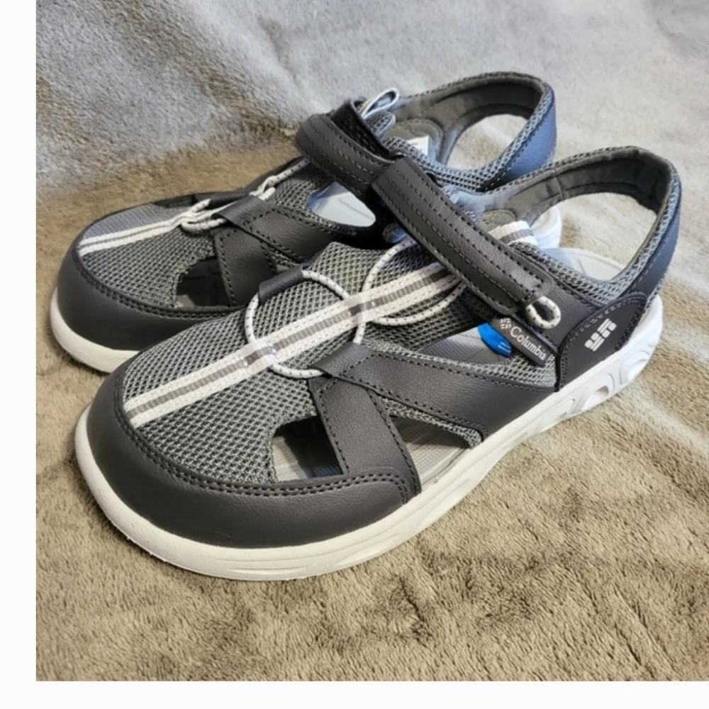 Columbia Water Resistant Sandals Shoes 6Y/Womens 8 Techsun Wave Gray Ice NWT NIB
